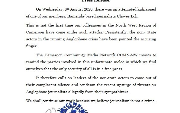 Failed-Kidnap Attempt on a Journalist Provokes Wrath of Journalist Association
