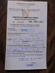 Medical Report of the tortured Grand mother