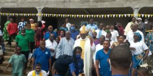 Bishop Michael Bibi on Pastoral tour in Bonadikombo