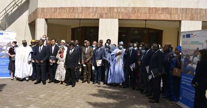 Family photograph at the official launching of the ECCAS border Programme