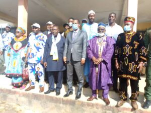 Officials at the 38th anniversary of President Paul Biya in Tubah