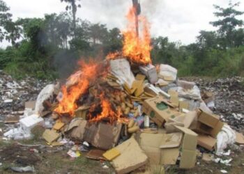 Contraband Goods Destroyed in Douala