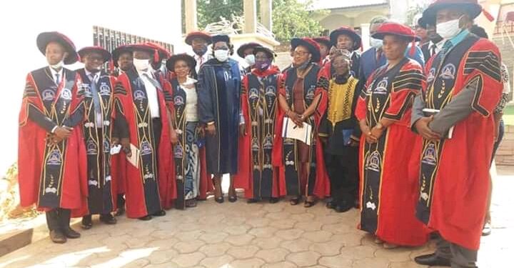 Croos section of officials at the matriculation ceremony