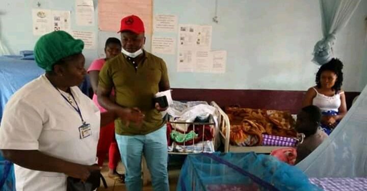 MP for Bafut-Tubah Constituency, Hon. Agho Oliver at the Tubah District Hospital
