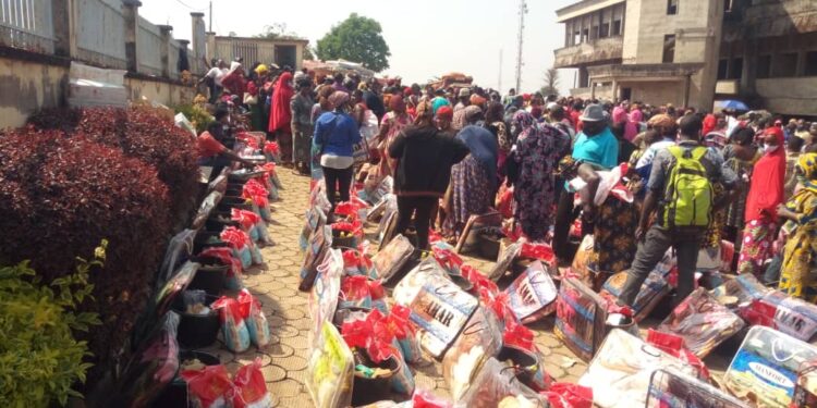 NW denizens gather to receive end of year gifts from Paul Biya