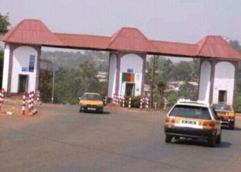 View of Entrance (Gateway) into Foumban