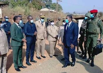 Minister Paul Atanga Nji, on a working visit to the North West region.