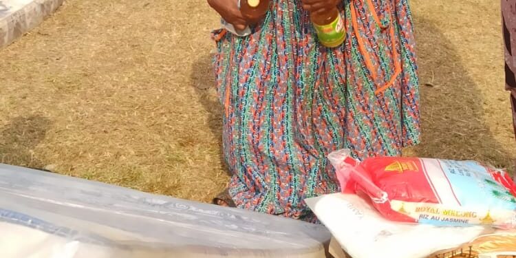 Happy recipient of the presidential special package