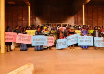 North West queen mothers at the special prayer and mourning ceremony in Bamenda