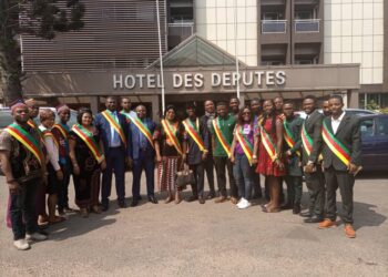 Group Photo at the end of the reception offered to the NW Junior MPs by the youngest Parliamentarian I Cameroon, Hon. Agho Oliver