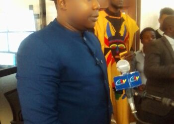 General Manager of VMF, Tchidjo Samuel responding to questions from journalists