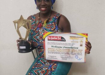 Welisane Mokwe Nkeng, recognised for her unwavering efforts in seeing that young girls and women are empowered.