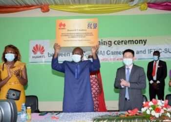 Representative of IAI and IFTC-SUP, Armand Claude Abanda, presenting the Memo