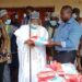 Official handing over of the gifts from Hon. Agho Oliver to the Lamido of Sabga