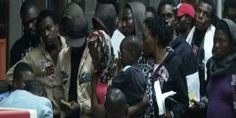 Cameroonian illegal migrant repatriated from Libya in 2017 ( Credit CRTV)