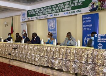 Gov’t, WFP-Cameroon officials at the opening ceremony with stakeholders