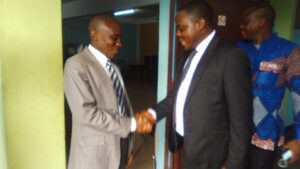 Station Manager of Siantou Radio (L) and CAMASEJ - Yde President (R)