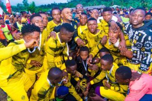 Lions of Wotutu football team, winners of the Edwin Eselem's tourney 