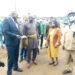 Minister Nalova Lyonga received upon arrival at Complex Scolaire Bilingue le Miel