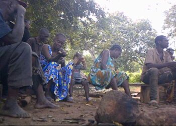 Indigenes of Biwoung in a crisis meeting