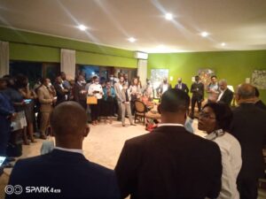 Cross section of journalists, lawyers and diplomats at the network launch in Yaounde