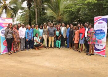 Participants at the Kribi workshop in a group photo