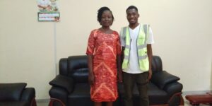 Samuel C. Okorie, Climate Journalist with Olagunju Adenike Adedunni (Mrs.), The Deputy Director of Forestry, Osun State