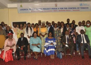 Officials from the Ministry of Public Health, WHO and CSOs at the launch of the GATES Project in Yaounde