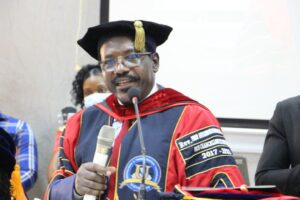 Rev. Prof. Anyambod Emmanuel Anya, outgoing ICT University Vice Chancellor 