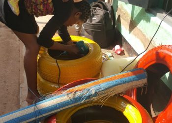 Cameroonian Woman Turns Hazardous Waste into Household Furniture