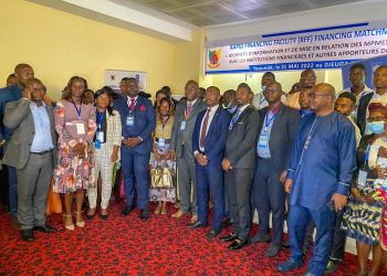 Officials at the matchmaking day in picture with beneficiaries