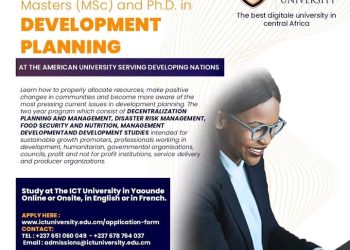 Obtain Your Masters and PhD in Development Planning at The ICT University