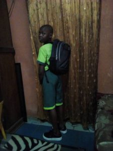 One of the beneficiaries set to return to school thanks to the support from Justice Malegho