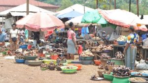 Smoked fish market in Limbe , a brisk business for especially women