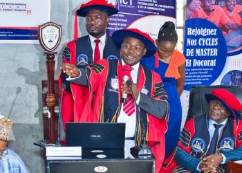 Bony Daschaco at the matriculation ceremony in Yaounde