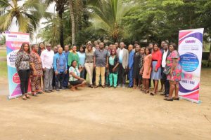 Participants and officials at the CAMASEJ Kribi workshop 
