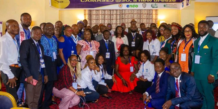 CAMASEJ members, patron, partners at the first ever organised non elective annual general meeting in Yaounde