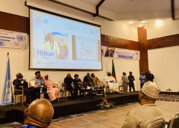 Officials at the opening ceremony of the international symposium in Yaounde