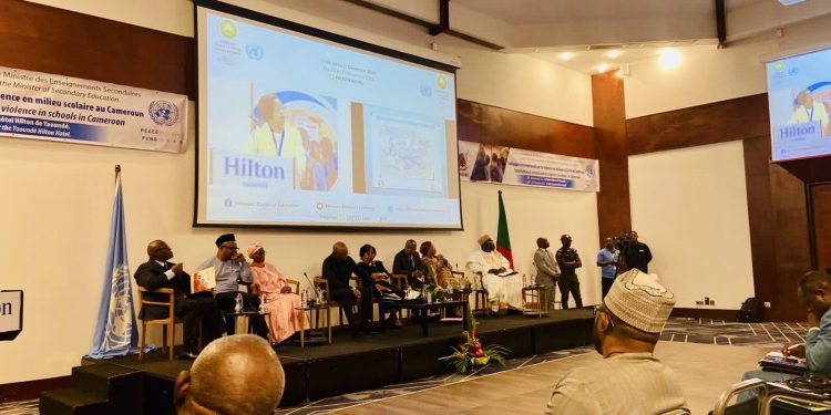 Officials at the opening ceremony of the international symposium in Yaounde