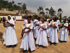 The Afrogiveness choir displaying during the event 