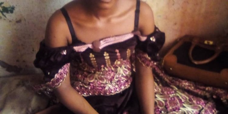 Marie Prisca on one of the hospital beds