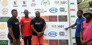 Officials of WAMEC at the world cuisines fair in Yaounde 