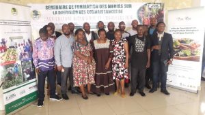 Participants at the training seminar for media on broadcast of knowledge on organic agriculture and agroecology