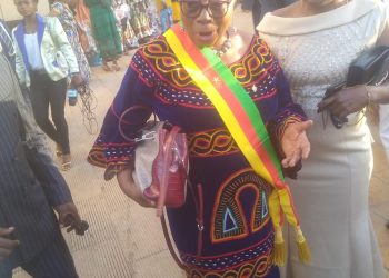 Senator Mrs Regina Mundi at the senate after receiving her attributes
