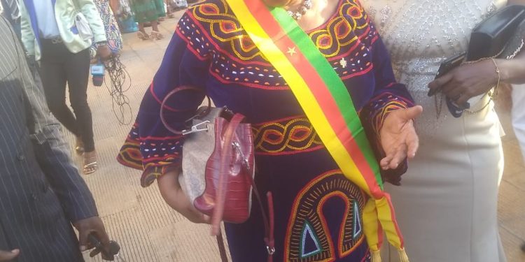 Senator Mrs Regina Mundi at the senate after receiving her attributes