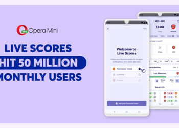Live Scores feature within Opera Mini browser surpasses 50 million users