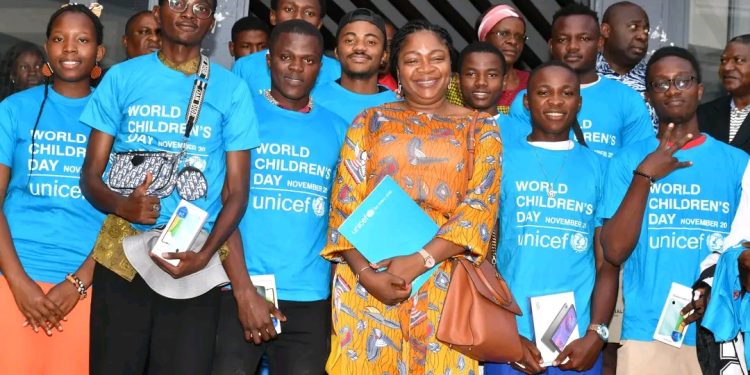 Officials and participants at the final of the competition in Yaounde