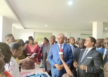 Minister Balungeli Confiance Ebune at the closing of the SW peace and development forum