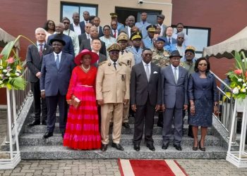 Officials after the ceremony