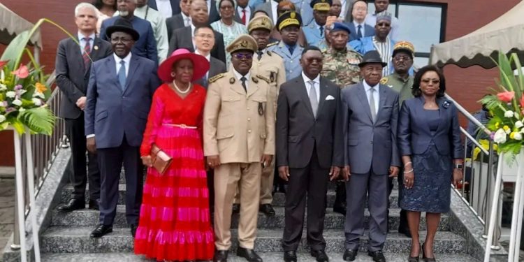 Officials after the ceremony